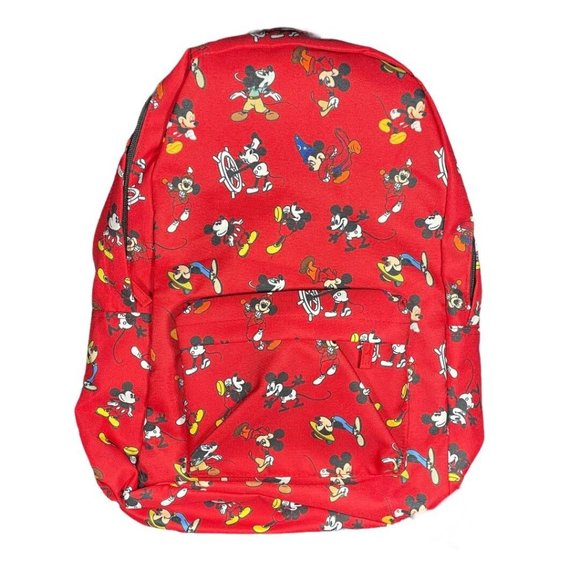 Disney Mickey Mouse Through the Years Backpack Steamboat Willie Sorcerer Mickey - Picture 5 of 7